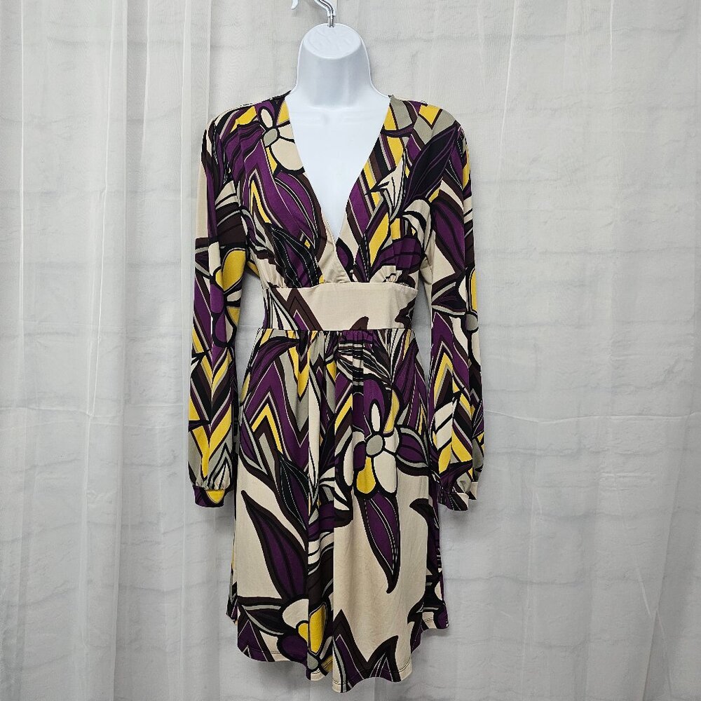 Catch My I Dress Purple Floral Retro Y2K Mod XL - Picture 11 of 12